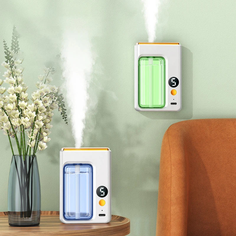 Smart Aroma Diffuser Air Purifier Digital Display Plant Essential Oils 5 Gears Wall Mount Tabletop USB Charging Living Room