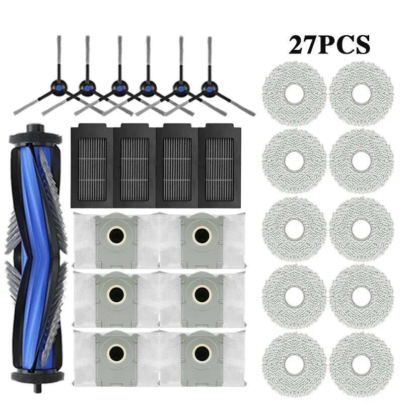ECOVACS T50 PRO OMNI / T50 OMNI Robot Vacuum Spare Parts Main Side Brushes Mop Cloths HEPA Filters Dust Bags Accessories