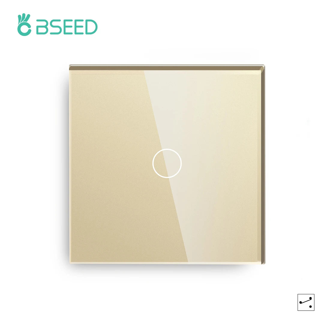 BSEED 1/2/3Gang Smart Zigbee Touch Light Switch 2-Way Control Compatible with Alexa/Google Home No Neutral Wire Touch Switch