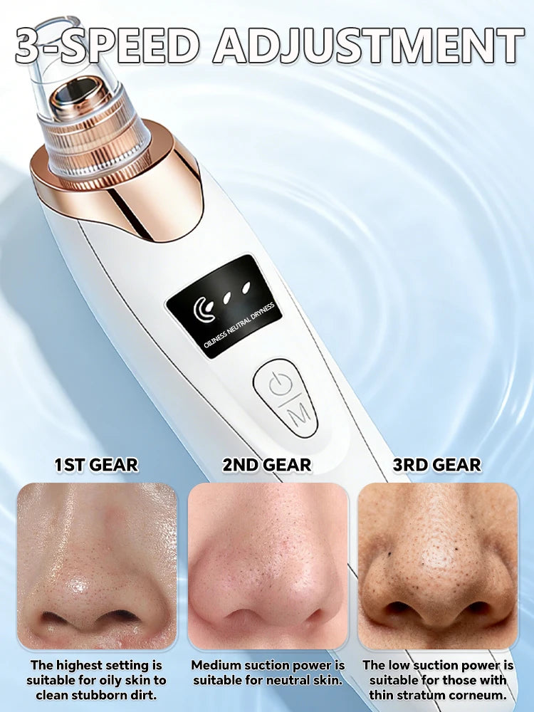 Blackhead Remover Pore Cleaner Skin Pimple Acne Extractor Facial Cleaning Electric Black Head Removal Black Dots Vacuum Cleaner