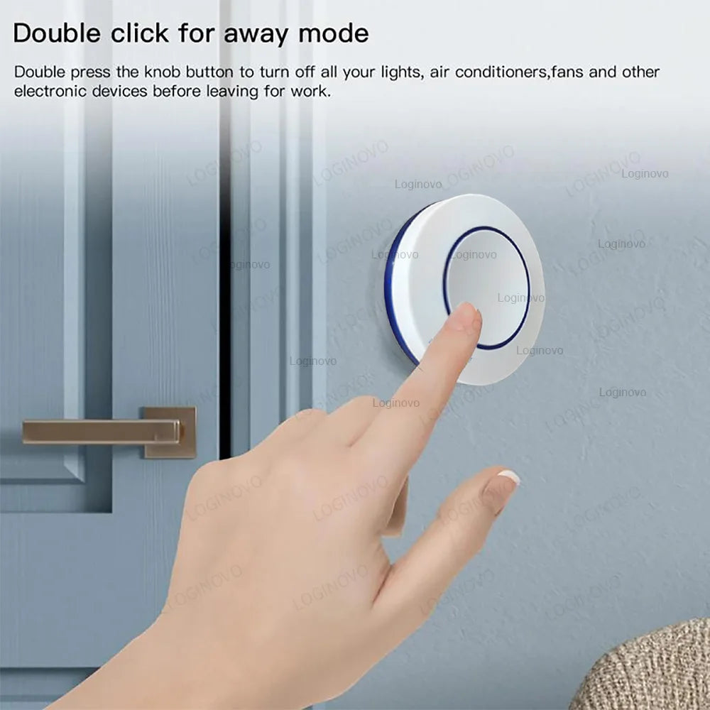 Tuya Zigbee Scene Button Switch Wireless Smart Home Automation Scenario Controller Smart Life Gadgets Required Zigbee Gateway