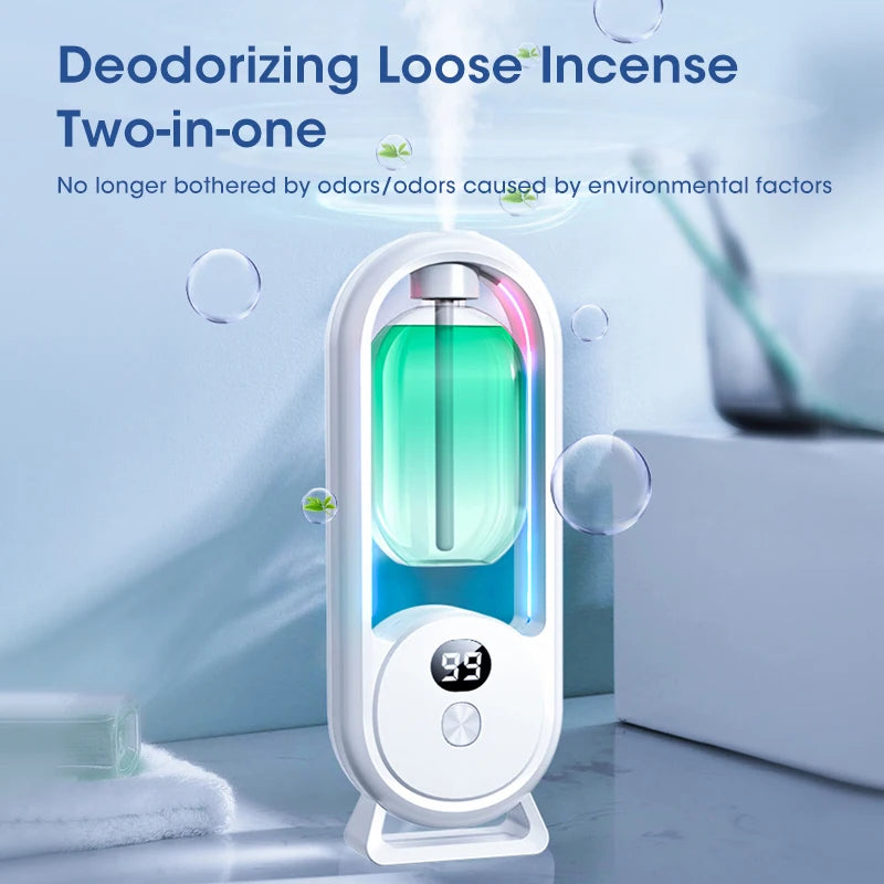 Smart Essential Oil Diffuser 5-Speed Adjustable Speed Household Fragrance Machine Kitchen & Bathroom Deodorizer Atomizer