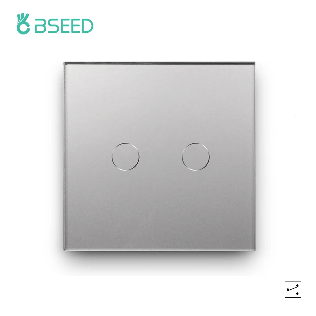 BSEED 1/2/3Gang Smart Zigbee Touch Light Switch 2-Way Control Compatible with Alexa/Google Home No Neutral Wire Touch Switch