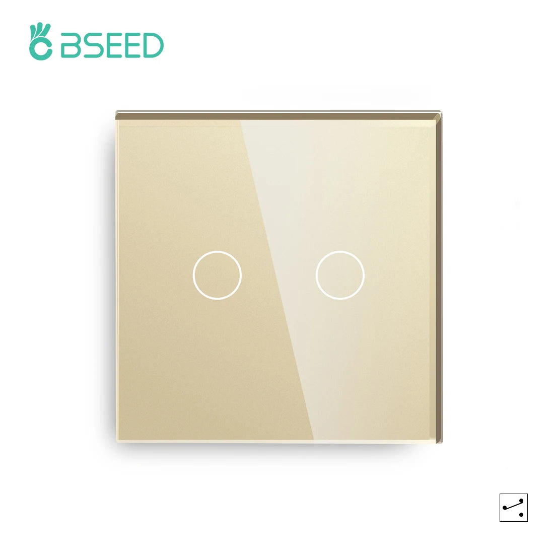 BSEED 1/2/3Gang Smart Zigbee Touch Light Switch 2-Way Control Compatible with Alexa/Google Home No Neutral Wire Touch Switch