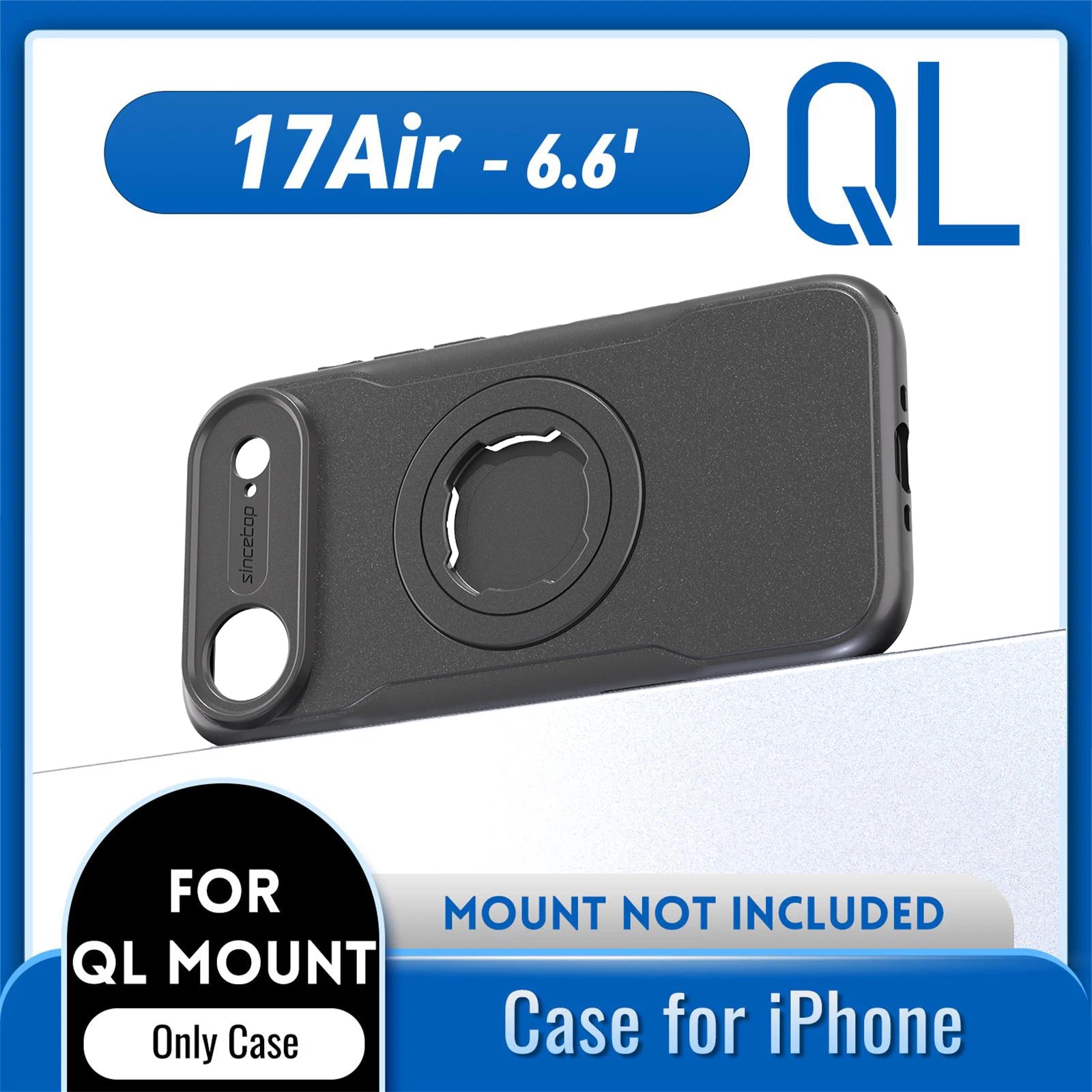 Magnetic Shockproof Case for iPhone 17 16 15 14 Pro Max with Lock-in System Design for Quad-style Bike/Motorcycle Mount/Holder