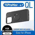 Magnetic Shockproof Case for iPhone 17 16 15 14 Pro Max with Lock-in System Design for Quad-style Bike/Motorcycle Mount/Holder