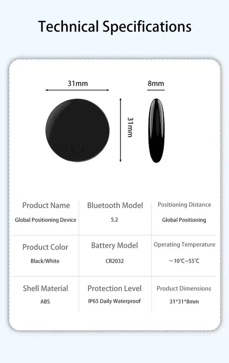 For Apple Find My GPS Tracker for airtag Smart Bluetooth Tracker airtags Keys Finder Air Tag Item Locator SmartTag Phone Finder