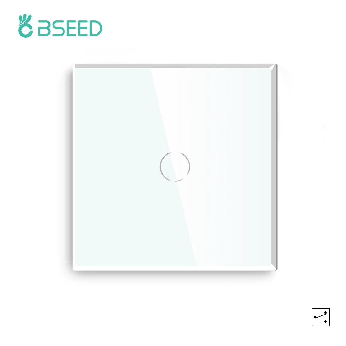 BSEED 1/2/3Gang Smart Zigbee Touch Light Switch 2-Way Control Compatible with Alexa/Google Home No Neutral Wire Touch Switch