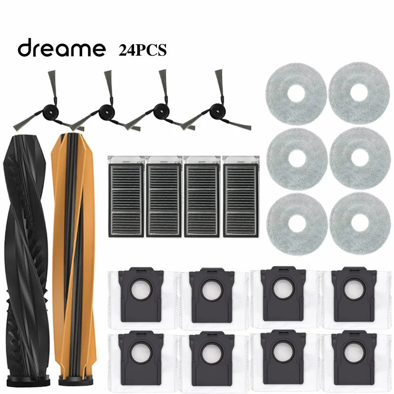 Dreame X50 Ultra / S40 Enhanced Edition Robot Vacuum Cleaner Accessories Main Roller Side Brush Hepa Filter Mop Dust Bag Parts