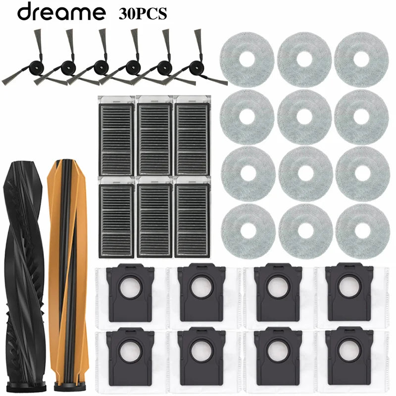 Dreame X50 Ultra / S40 Enhanced Edition Robot Vacuum Cleaner Accessories Main Roller Side Brush Hepa Filter Mop Dust Bag Parts