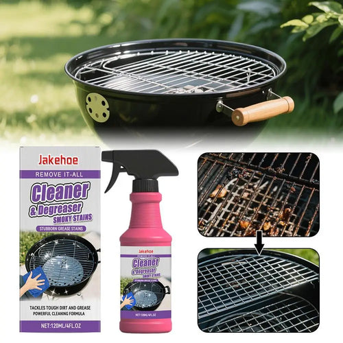 1/2/3pcs Barbecue Grill Cleaner Heavy Duty Grease Degreaser Spray Powerful Stain Remover For Bbq Grates Pans Ovens Kitchen